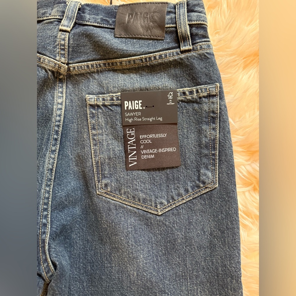 NWT! Paige Sawyer Covered Buttonfly - “Matchstick” Blue - Picture 6 of 9